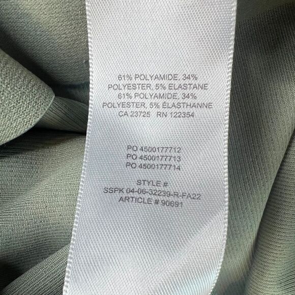 Aritzia Wilfred Flare Pants Candace Womens Size Small Ribbed Stretch Bitter Sage - Picture 8 of 11